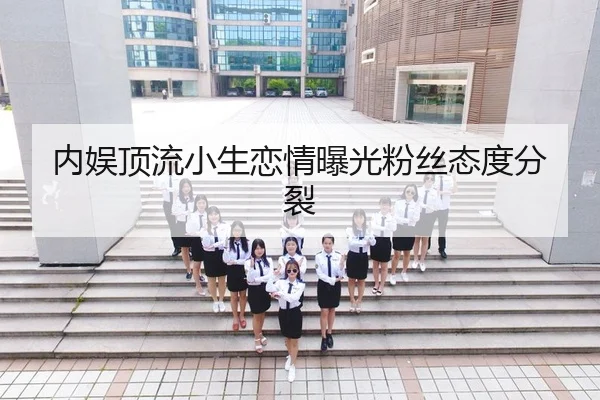 内娱顶流小生恋情曝光粉丝态度分裂